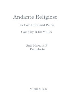 画像1: 独奏ホルンとピアノのためのアンダンテ・レリジョーソ　　エド・ミュラー作曲