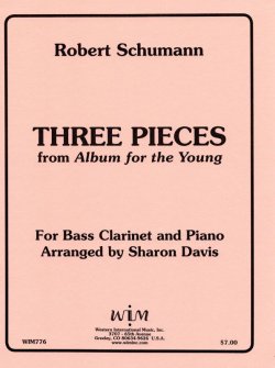 画像1: バスクラリネットとピアノのための子供のためのアルバムより３つの小品　ロバートシューマン作曲/シャロン・デイビス編曲