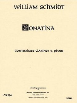 画像1: コントラバスクラリネットとピアノのためのソナチネ  ウィリアム　シュミット作曲