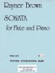 フルートとピアノのためのソナタ　　ライナー　ブラウン作曲