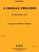 ATB サキソフォン三重奏のための3つのコラール プレリュード　　ゲオルグ　フィリップ　テレマン作曲