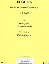 画像: 金管四重奏のためのフーガV   J.S.バッハ作曲/ウィリアムシュミット編曲