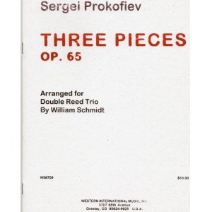 画像: ダブルリード三重奏のための３つの小品　セルゲイ　プロコフィエフ作曲／ウィリアム　シュミット編曲