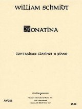 画像: コントラバスクラリネットとピアノのためのソナチネ  ウィリアム　シュミット作曲