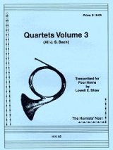 画像: ホルン四重奏のための四重奏曲集　Vol 3　ロウェル・ショー編曲 