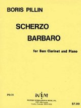 画像: バスクラリネットとピアノのためのスケルツォ　バルバロ　　ボリス　ピリン作曲