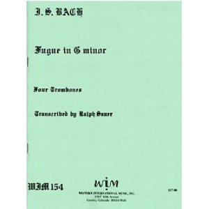 画像: 4本のトロンボーンのためのフーガ　ト短調　ヨハン　セバスチャン　バッハ作曲