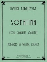 画像: クラリネット五重奏のためのソナチネ　　ドミトリー　カバレフスキー作曲