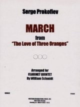画像: クラリネット五重奏のためのマーチ　組曲「3つのオレンジの恋」より  セルゲイ　プロコフィエフ作曲