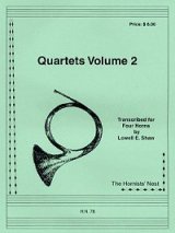 画像: ホルン四重奏のための四重奏曲集　Vol 2　ロウェル・ショー編曲 