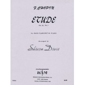 画像: バスクラリネットとピアノのためのエチュード　作品25　第7番　　フレデリック　ショパン作曲