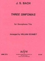 画像: ATB サキソフォン三重奏のための３つのシンフォニア　　ヨハン　セバスチャン　バッハ作曲