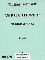 画像: オーボエとピアノのためのヴァリエゲーションズII　ウィリアム　シュミット作曲