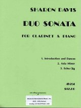 画像: クラリネットとピアノのためのデュオ　ソナタ　　シャロン　ディビス作曲