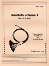 画像: ホルン四重奏のための四重奏曲集　Vol 4　　ロウェル・ショー編曲 