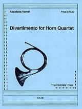 画像: ホルン四重奏のためのディベルティメント　河合和貴作曲　 