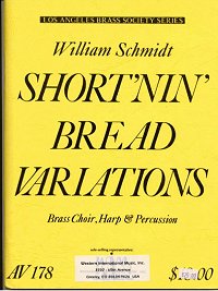 画像1: ブラスクワイアのためのショート‘ニン’ブレッド変奏曲  ウィリアム　シュミット作曲