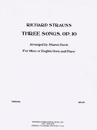 画像1: イングリッシュホルンとピアノのための3つの歌　作品10　　リヒャルト　シュトラウス作曲
