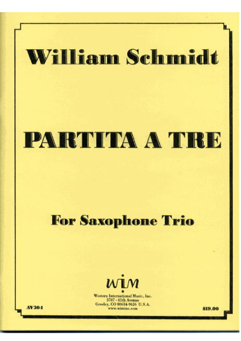 画像1: ATBサキソフォン三重奏のためのパルティータ　ウィリアム　シュミット作曲