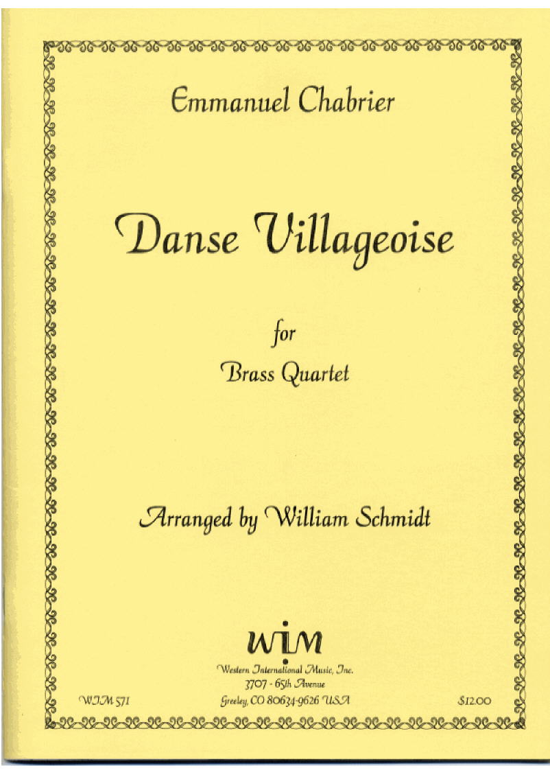 画像1: 金管四重奏のための村の踊り   エマニュエル　ジャブリエ作曲