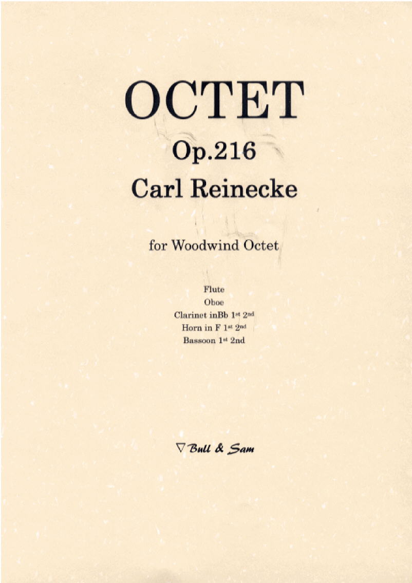 画像1: 木管八重奏のためのオクテットOP216　カール　ライネッケ作曲