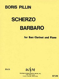 画像1: バスクラリネットとピアノのためのスケルツォ　バルバロ　　ボリス　ピリン作曲