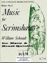 画像1: ハープと金管五重奏のための彫刻細工のための音楽　ウィリアム　シュミット作曲