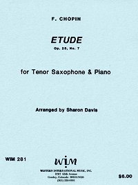 画像1: テナーサキソフォンとピアノのためのエチュード　作品25　第7番　　フレデリック　ショパン作曲