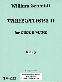 画像1: オーボエとピアノのためのヴァリエゲーションズII　ウィリアム　シュミット作曲
