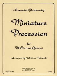 画像1: クラリネット四重奏のためのミニアチュア プロセッション　　アレキサンドル　グラドコフスキー作曲