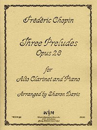画像1: アルトクラリネットのための3つのプレリュード　作品28　　フレデリック　ショパン作曲