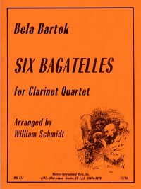 画像1: クラリネット四重奏のための6つのバガテル　　ベラ　バルトーク作曲