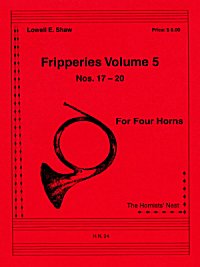 画像1: ホルン四重奏のためのフリッパリーズVol5　ロウェル・ショー作曲　 