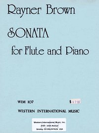画像1: フルートとピアノのためのソナタ　　ライナー　ブラウン作曲