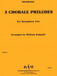 画像1: ATB サキソフォン三重奏のための3つのコラール プレリュード　　ゲオルグ　フィリップ　テレマン作曲
