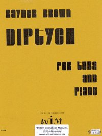 画像1: テューバとピアノのためのディップティック　ライナー　ブラウン作曲