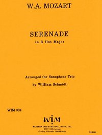 画像1: SAT サキソフォン三重奏のためのセレナーデ　　ヴォルフガング　アマデウス　モーツァルト作曲