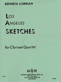 画像1: クラリネット四重奏のためのロサンゼルス　スケッチ　　ケネス　ローマン作曲